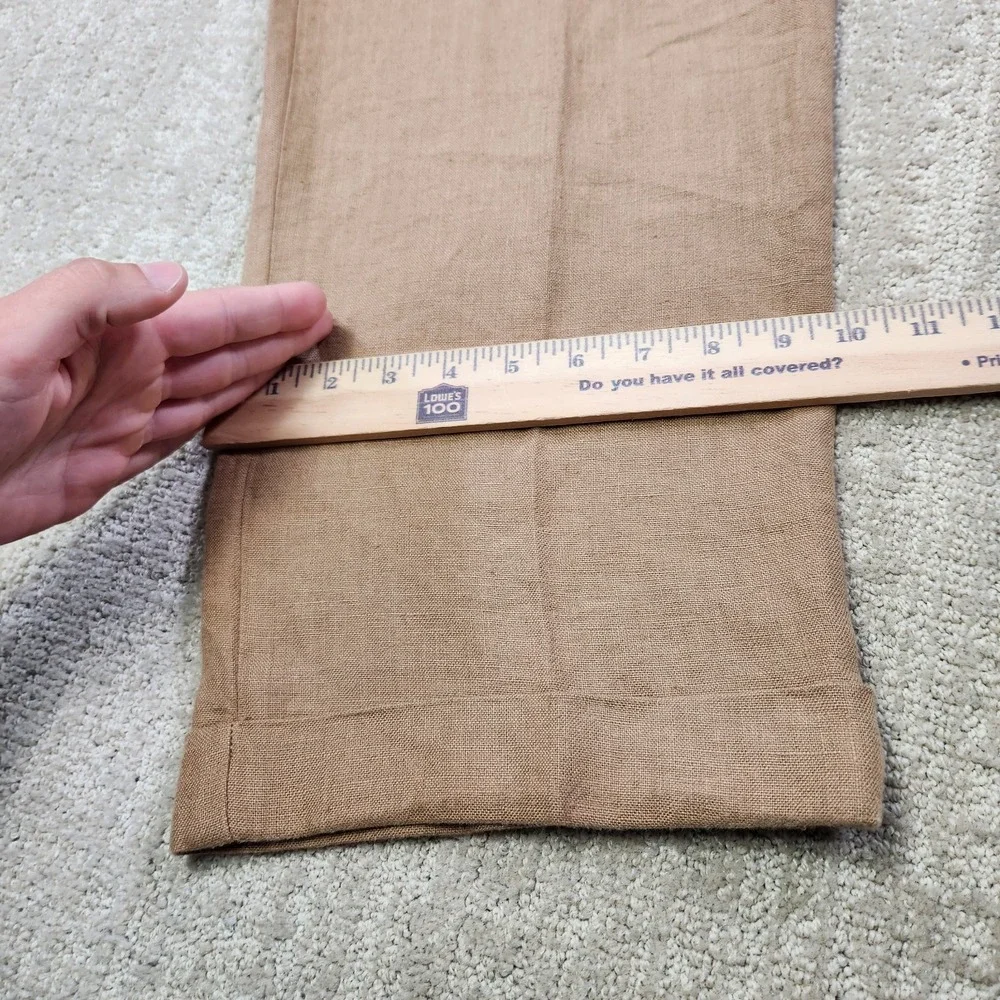 Vintage Polo Ralph Lauren Linen Pants Men 34x30 Pleated High Rise Trouser Flowy
